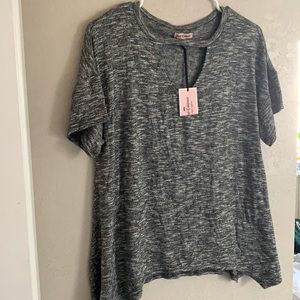 Juicy couture Heather gray flowy short sleeve